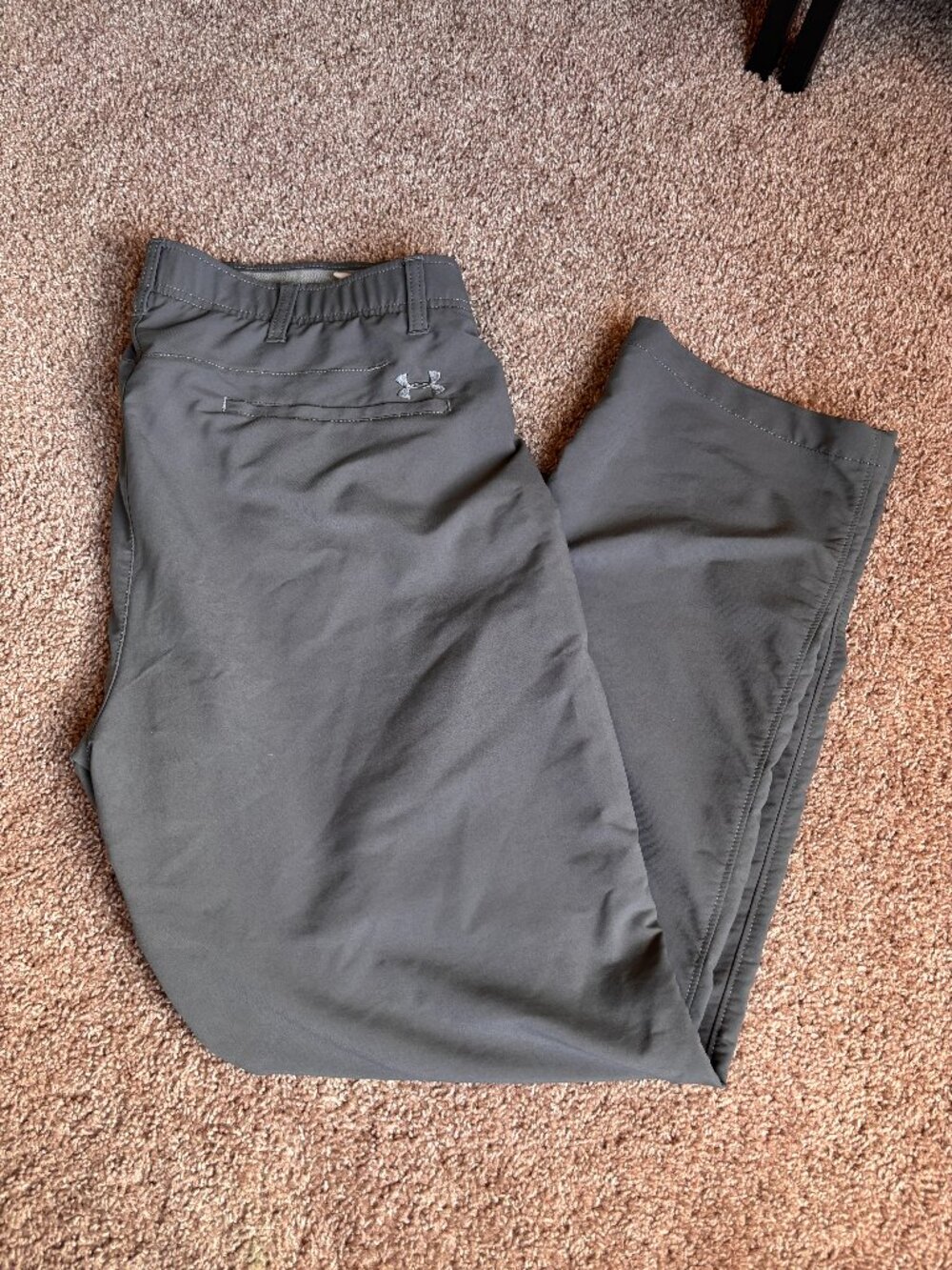 Under Armour 40x32 Performance Golf Pants Gray Flat Front Straight Leg